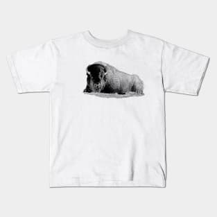 Lying bison Kids T-Shirt